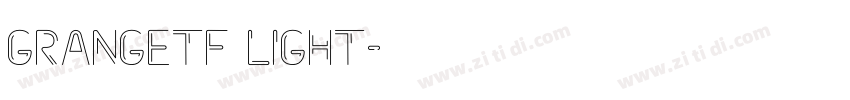 GrangeTF Light字体转换